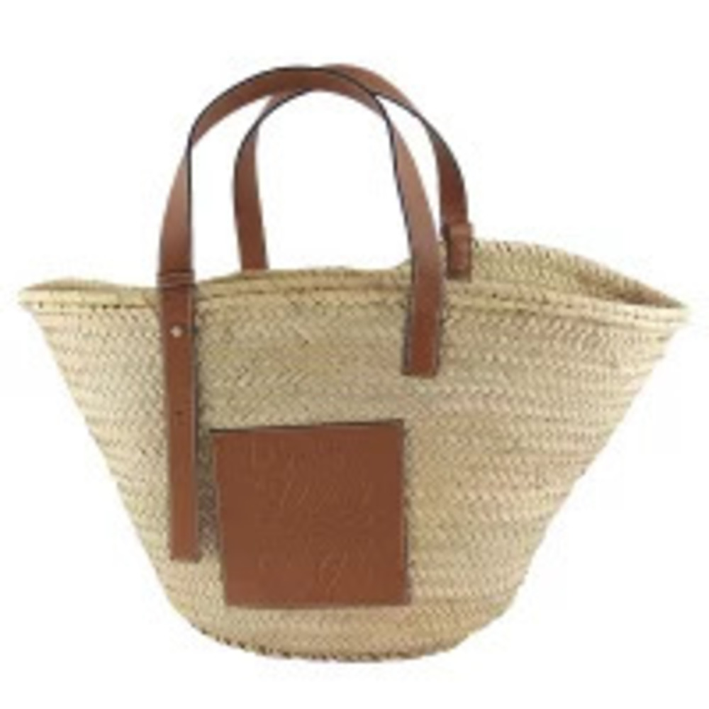 Loewe Basket Bag Anagram Tote Tan